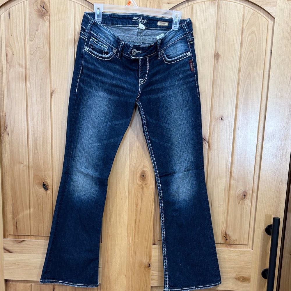 Silver Jeans Dark Blue Flare Women's Jeans